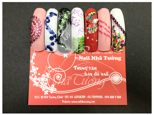 Mẫu Nail Vân Đá