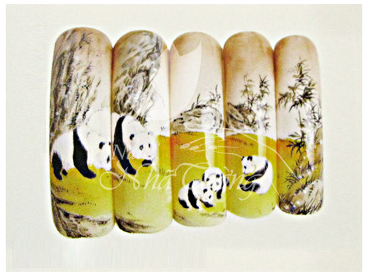 Mẫu nail 3D carton