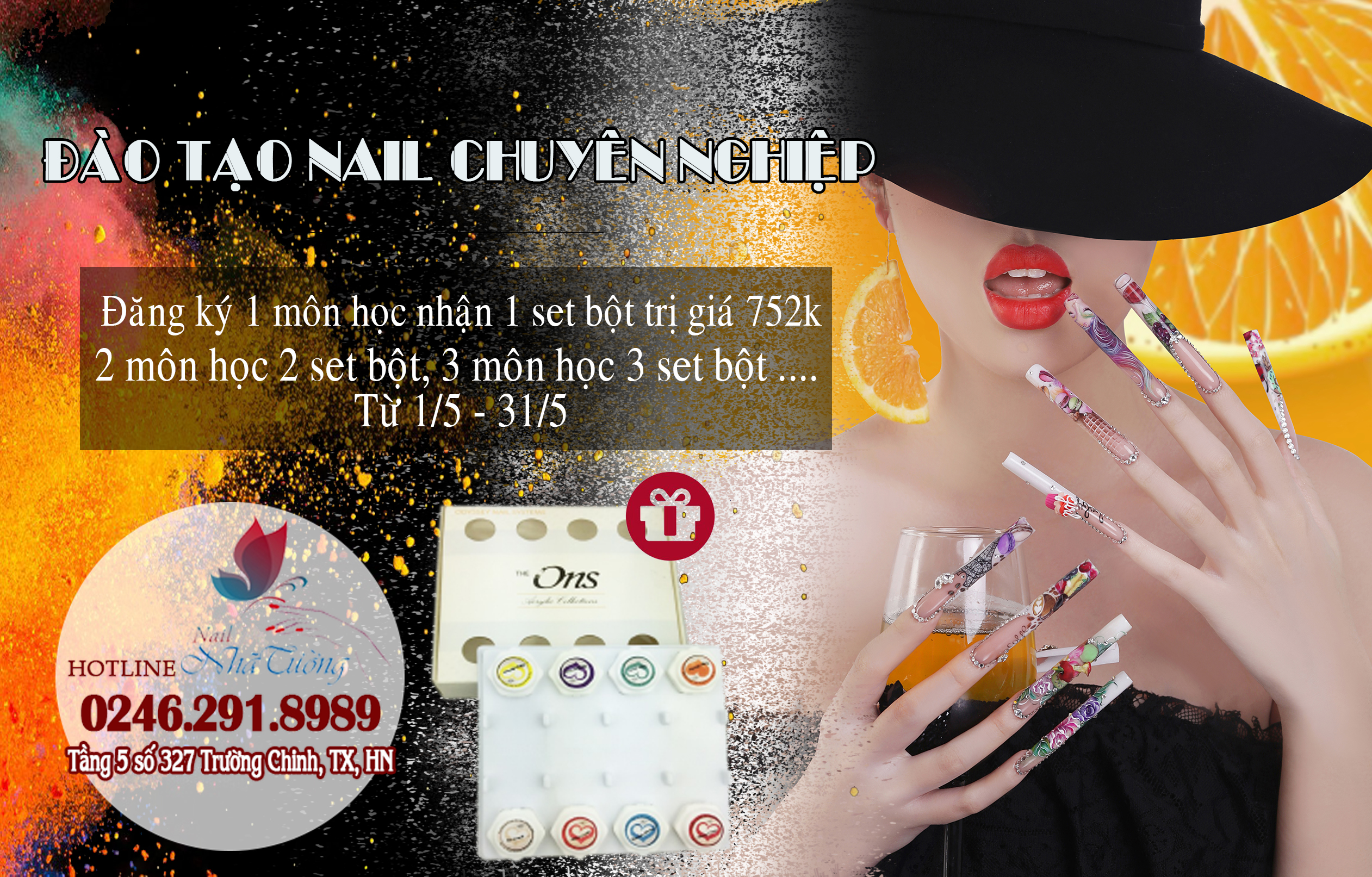 Khuyến mãi khóa học nail chào mừng 30/4 – 1/5