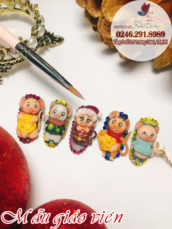 Lớp học đắp chuột bột tết Canh Tỵ