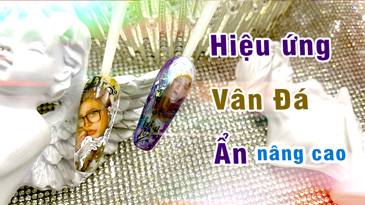 Tạo vân đá trên móng bằng loang cồn bài 13