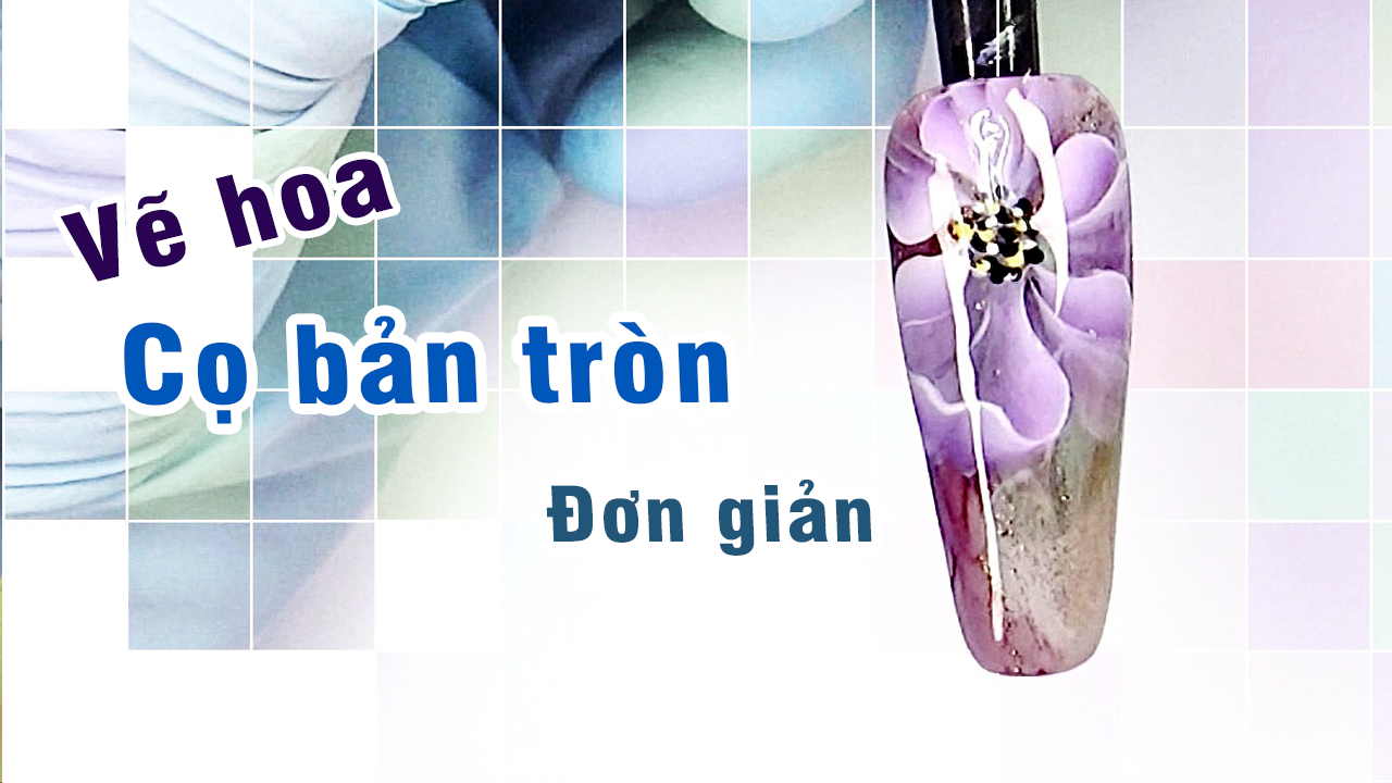 Vẽ gel cọ bản tròn – bài tập lên mẫu