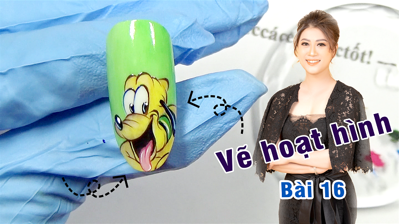 Vẽ hoạt hình trên móng