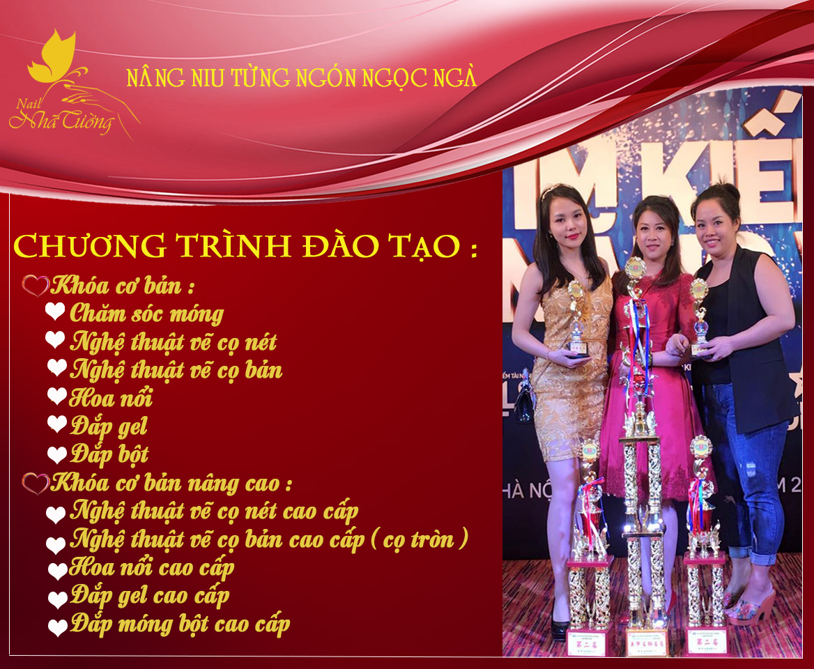 Học nail cơ bản đến nâng cao , dạy nail cấp tốc